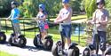 A group of people on Segways