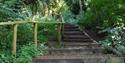 Steps from the original Humphrey Repton designed garden at Vinters Valley