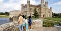 Family in front of Leeds Castle