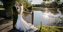 Couple by the lake at Weald of Kent Hotel