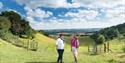 Top of Thurnham Hill looking out across the Weald