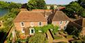 Arial view of the Stable Courtyard bed and breakfast at Leeds Castle.