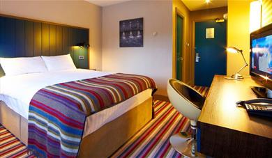Bedroom at the Village Hotel