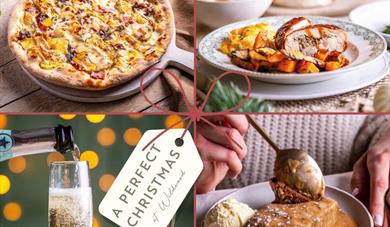 Festive food spread on a table