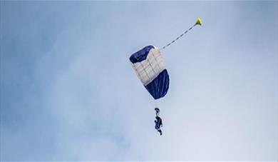A parachute coming down