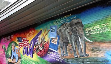 Bus Station in Maidstone Mural