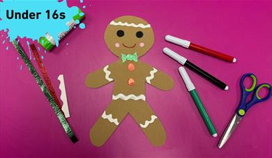 Paper gingerbread man