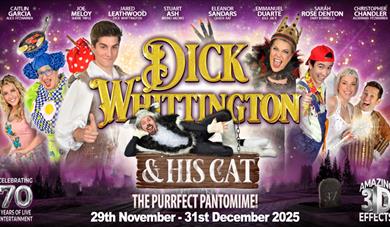 Pantomime poster showing cast