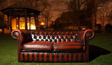 A picture of a sofa in Brenchly Gardens. Tim Leek Photography. Creative Maidstone.