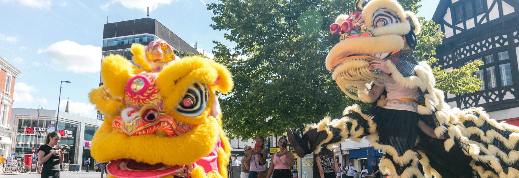 Celebrate Lunar New Year in Maidstone with the dancing Lions