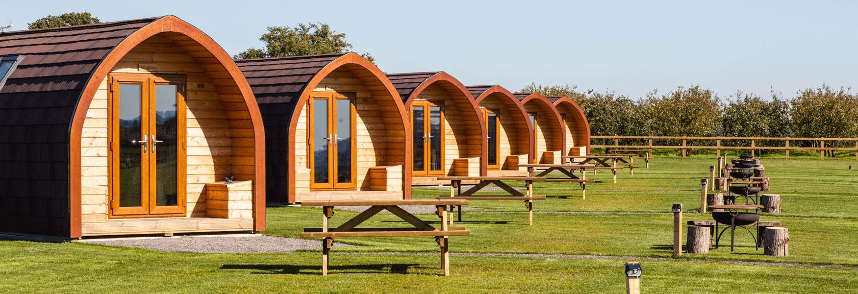 Rankin's Farm Glamping Pod, near Linton, Maidstone Kent.  All private facilities.  Beautiful location.  Pubs close by.  Each pod has fire pit and benches.