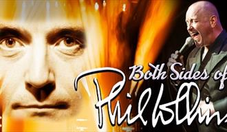 Both sides of Phil Collins logo