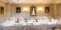 Room set up for wedding at Chilston Park Hotel