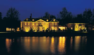 Chilston Park Hotel with evening lighting