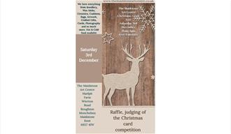 Poster for the craft fair - rustic with a deer.