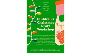 Poster for Children's Christmas Craft Workshop