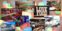 Montage of pictures of the inside of Lockmeadow, Love Food, Hollywood Bowl, Odeon Luxe, Gravity and  Urban Golf