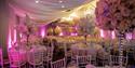 Heart of Kent Suite at the Mercure Great Danes Hotel set up for wedding (pink)