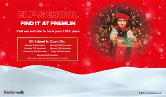 Elf School - Find it at Fremlin Poster