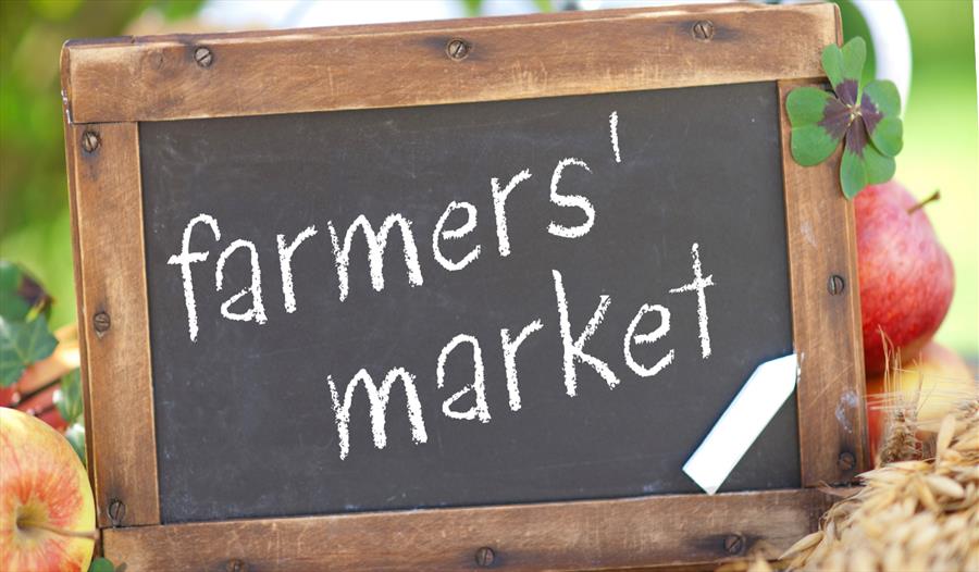 Farmer's market signage