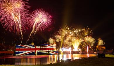 Leeds Castle celebration and fireworks