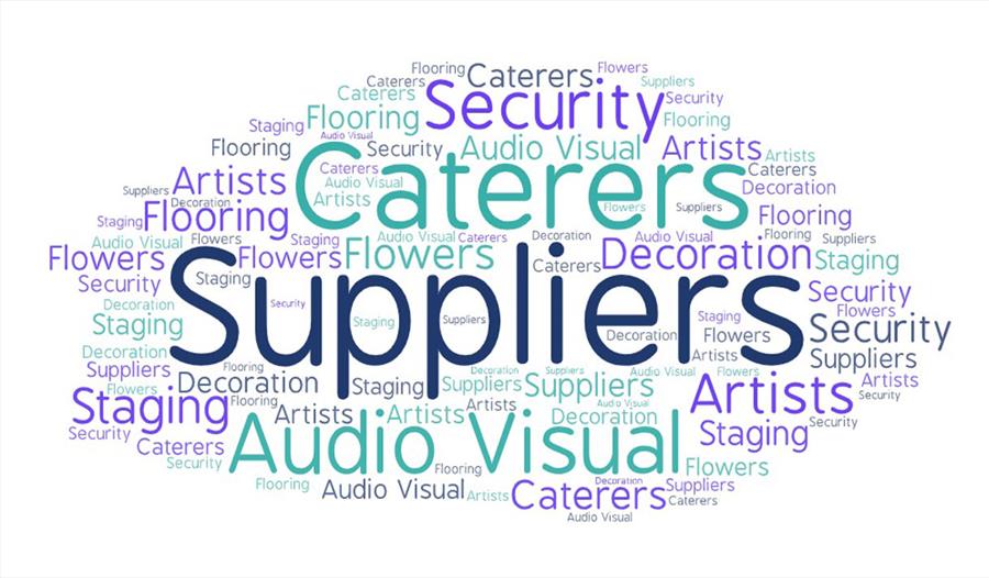 Suppliers word art image