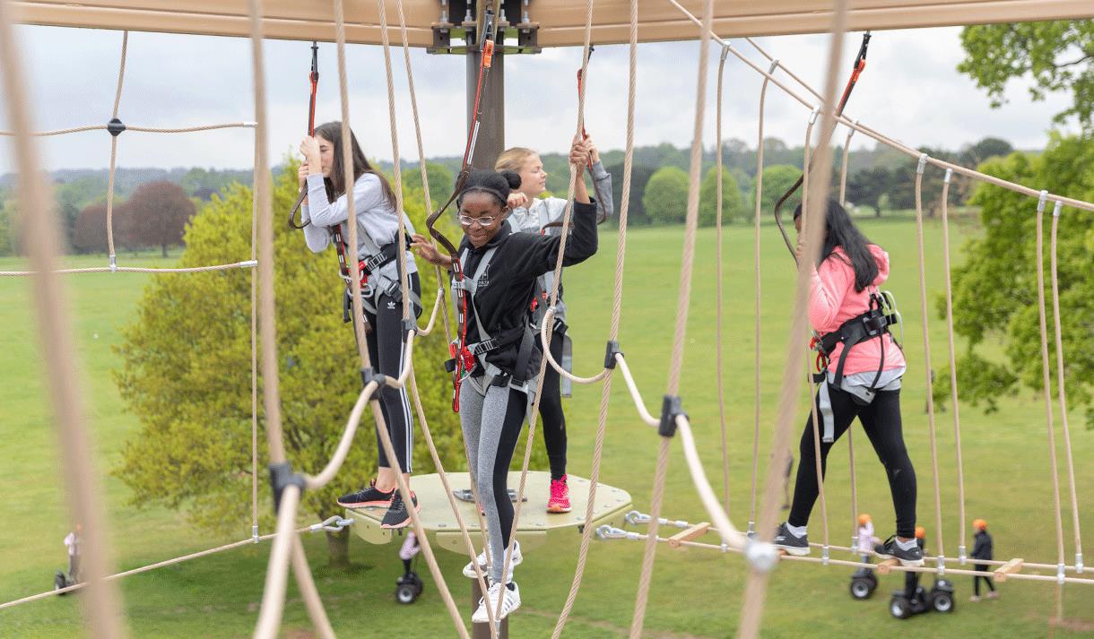 Mote Park Outdoor Adventure high ropes