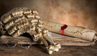 Picture showing judges wig