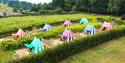 The Glamping tents at Leeds Castle