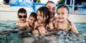 Family in the pool at Maidstone Leisure Centre
