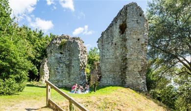 The remains of Sutton Valence Castle