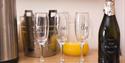 Named champagne classes at Weald of Kent Hotel