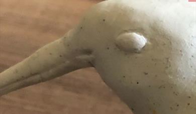 Ceramic bird's head