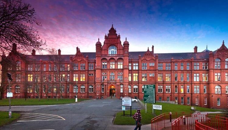 Grand red-brick university building