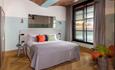 bedroom inside Native Manchester at Ducie Street Warehouse