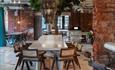 Dining and meeting space at The Alan hotel in Manchester