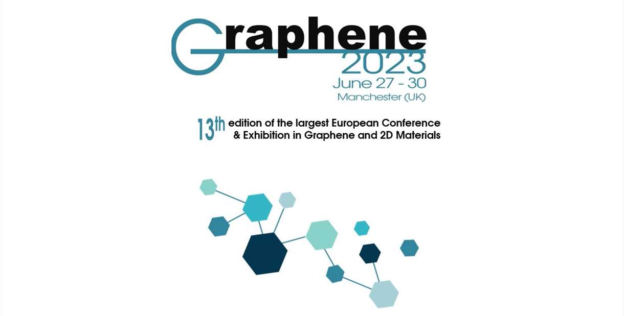 Conference logo with science themed graphic