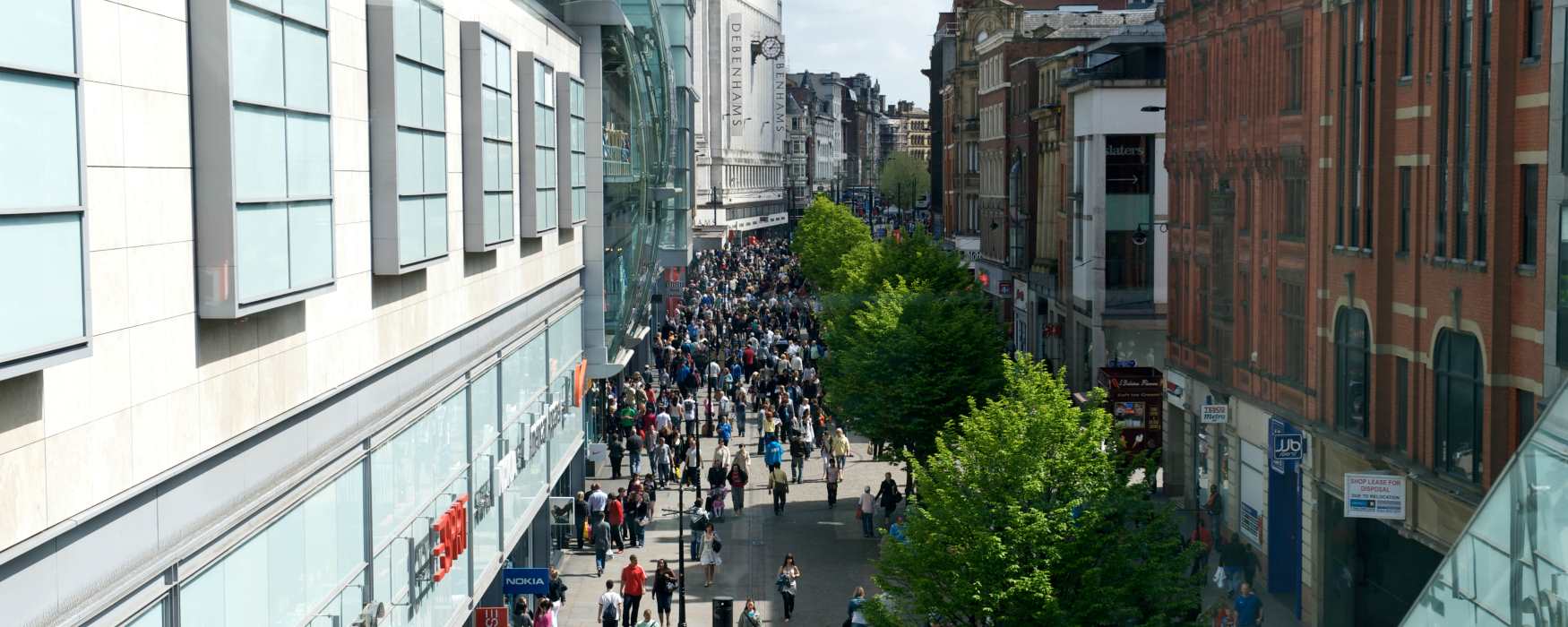 High Street Shops in Manchester