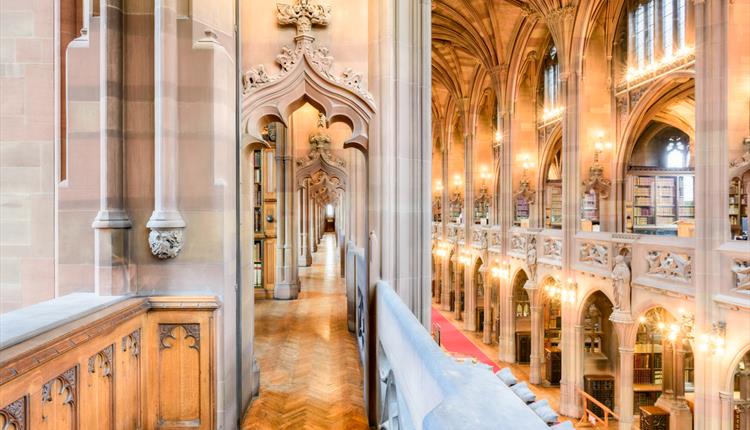 The John Rylands Research Institute and Library walkway