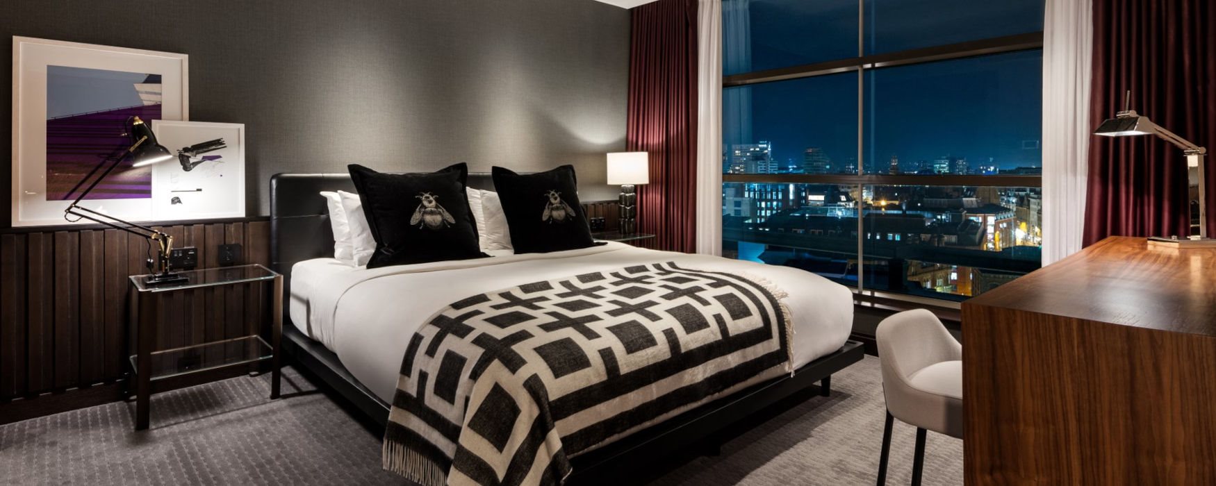Hotel bedroom in Manchester City Centre