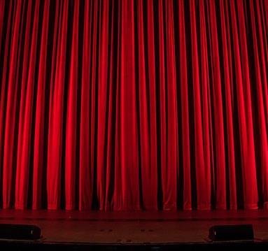 Red theatre curtain