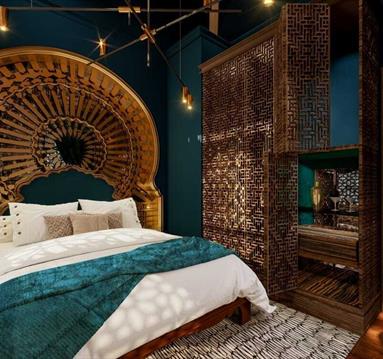 A bedroom in Forty-Seven Hotel, Manchester