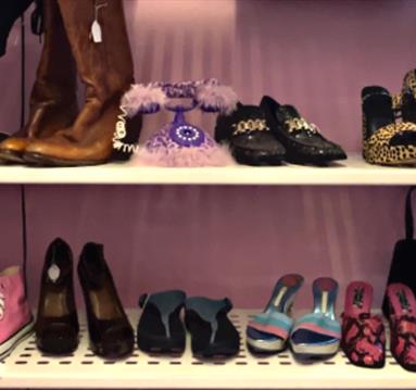 Shoe collection at Beg, Steal, Borrow inside Affleck's, Manchester