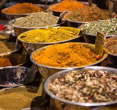 Bowls of spices