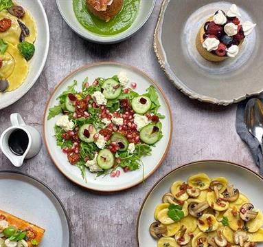 Italian food selection