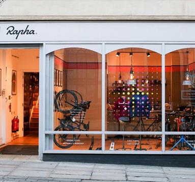 The exterior of the Rapha Clubhouse