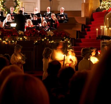 People Standing Inside Church
