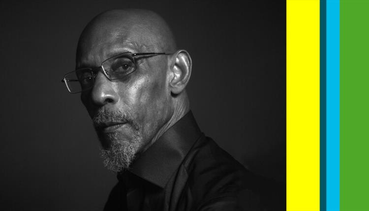 Manchester Literature Festival poster with Linton Kwesi Johnson