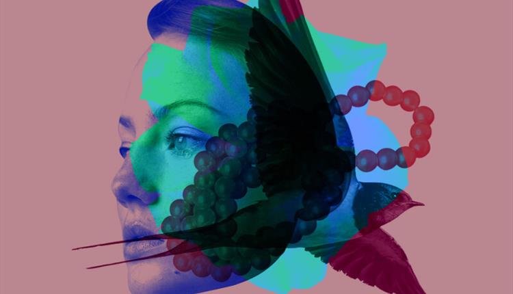 Collage with a face