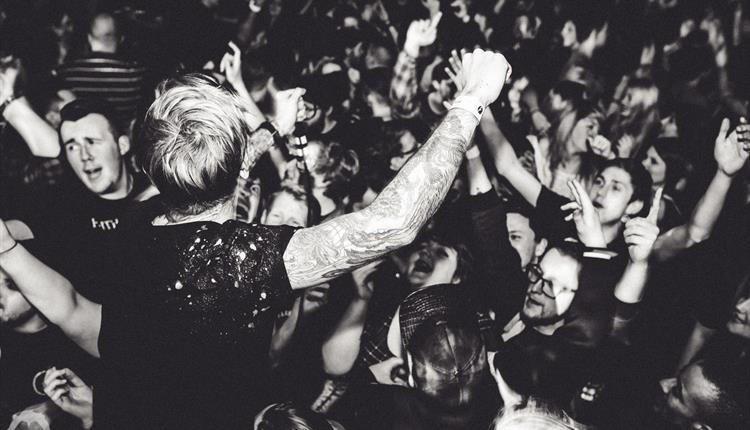 Party goers at a Deadbolt event